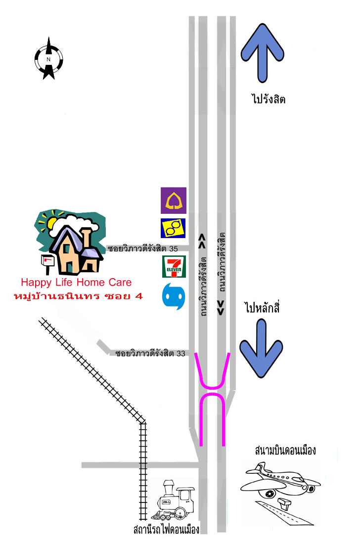 แผนที่ happy life home care